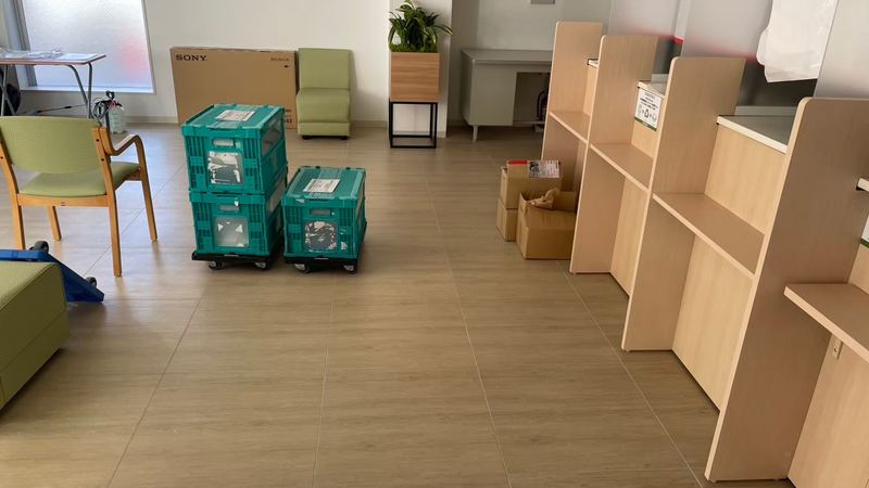 店内 滑り止め施工 ドラッグストア