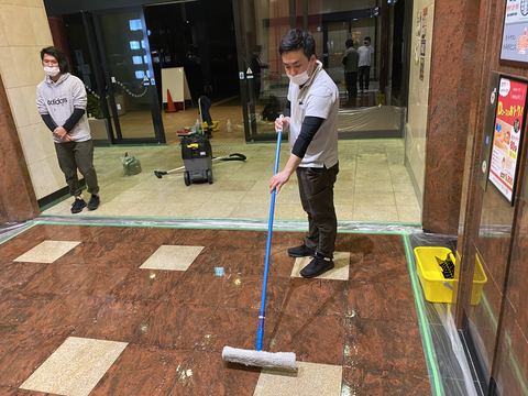 防滑施工事例